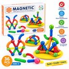 36 PCS Magnetic Construction Set for Kids – Creative Building & Educational Learning Toy, Ages 3+