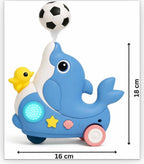 Musical Dolphin Bump & Go Toy with Lights and Sound