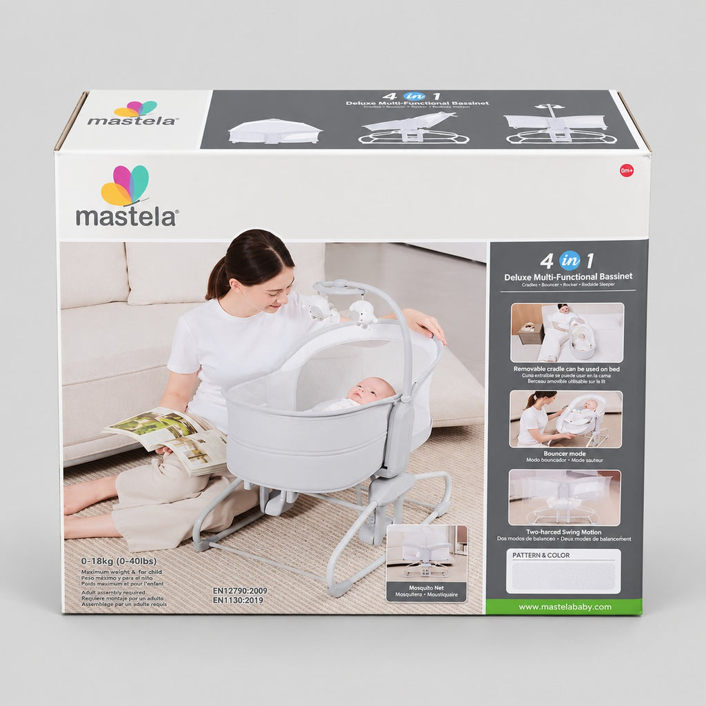 Mastela 4-in-1 Deluxe Multi-Functional Bassinet