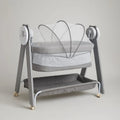 Baby Bedside Bassinet with Rocking Stand and Storage Shelf