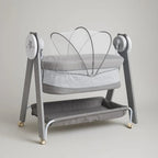 Baby Bedside Bassinet with Rocking Stand and Storage Shelf