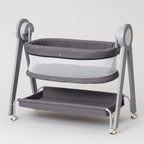 Baby Bedside Bassinet with Rocking Stand and Storage Shelf