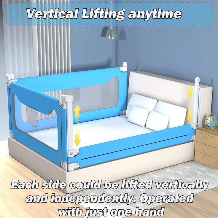 Adjustable Baby Bed Rail Guard with Vertical Lift