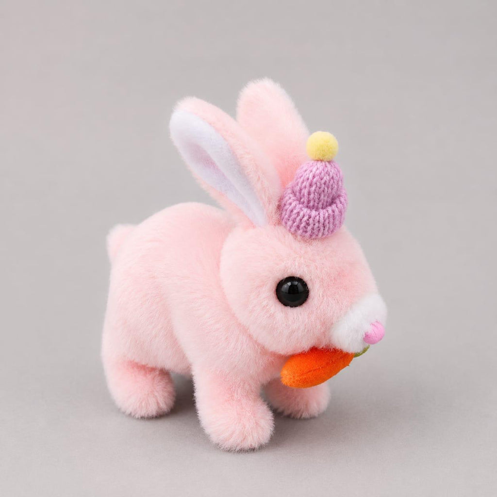 Interactive Plush Bunny Toy with Carrot