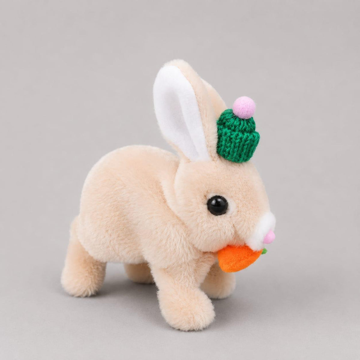 Interactive Plush Bunny Toy with Carrot