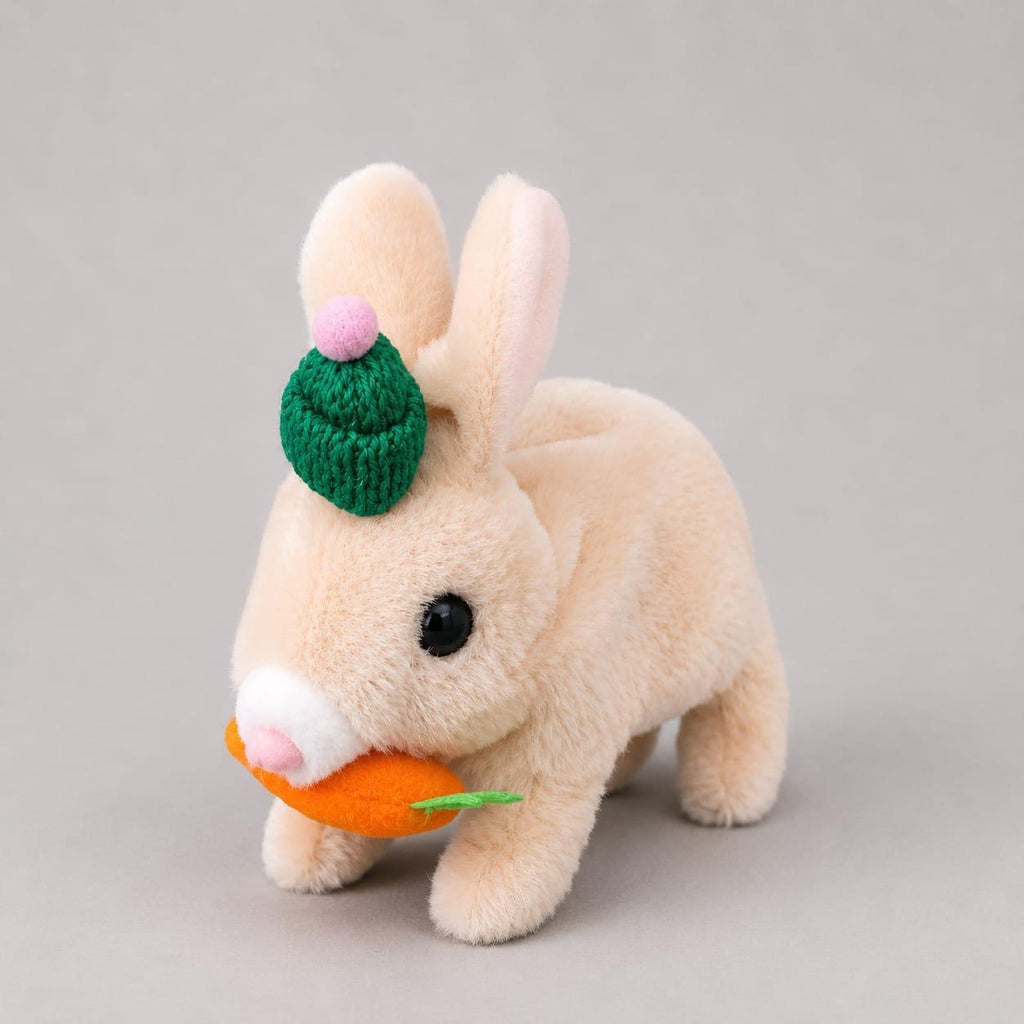 Interactive Plush Bunny Toy with Carrot