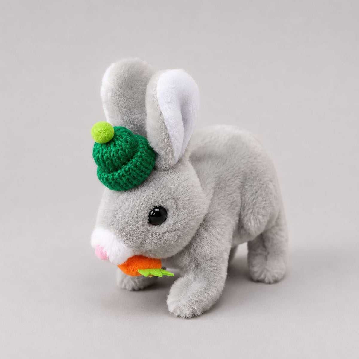 Interactive Plush Bunny Toy with Carrot