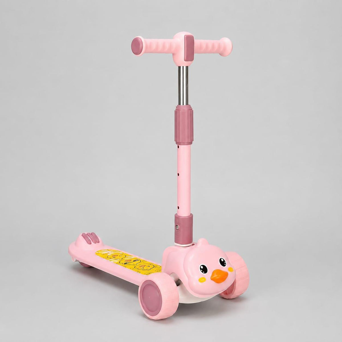 3-Wheel Kids Scooter – Pink Cartoon