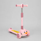 3-Wheel Kids Scooter – Pink Cartoon