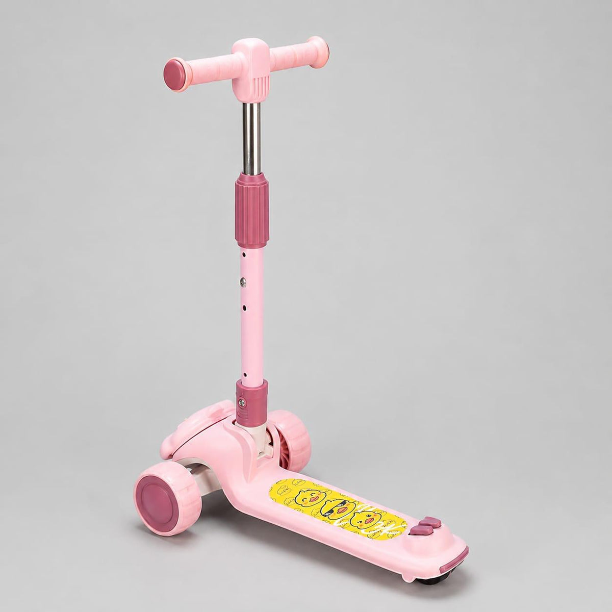3-Wheel Kids Scooter – Pink Cartoon